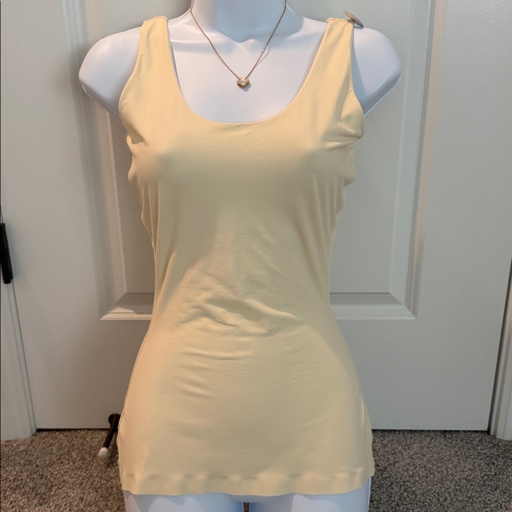 Red Hot SPANX Cream Scoop Neck Shaping Tank .. 
Reversable